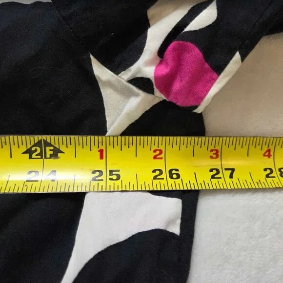 Plus 3X Maeve Anthropologie The Bettina tiered shirt dress Black White floral 2 - Picture 9 of 11